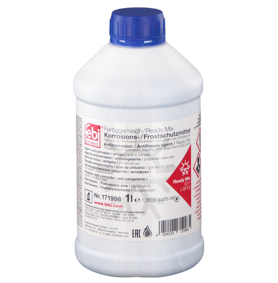 Koelvloeistof 1L (-35°C ready-mix)