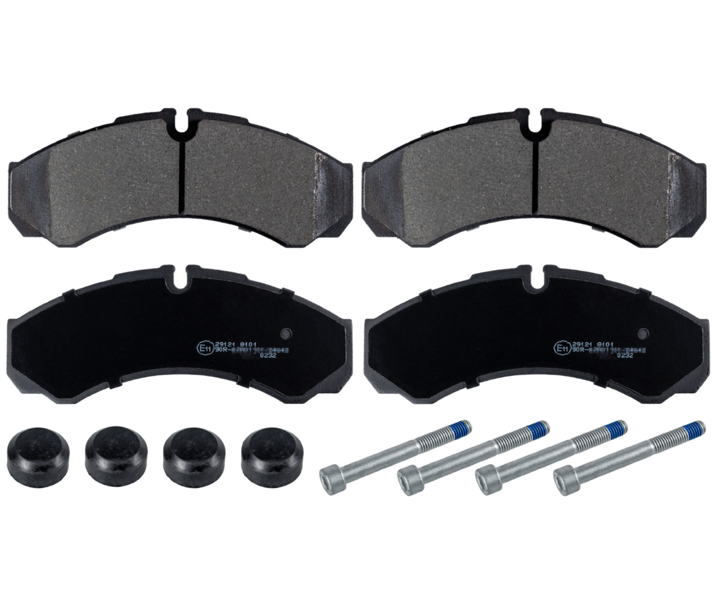 Remblokkenset met bevestigingsmateriaal