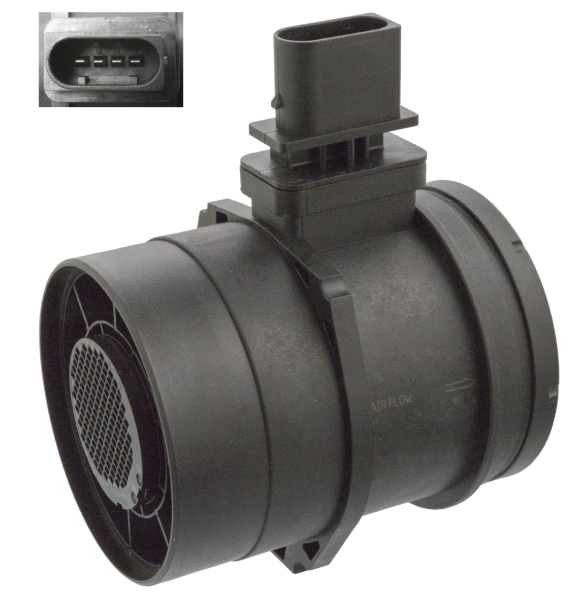 Luchtmassameter met behuizing