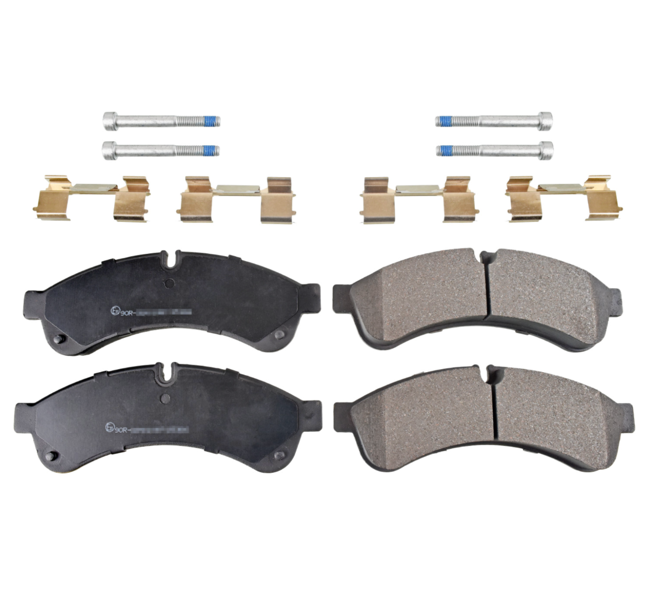 Remblokkenset met bevestigingsmateriaal (Achteras)