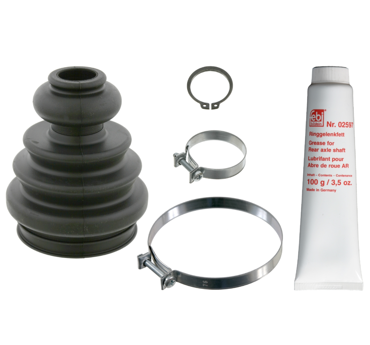 Set Asmanchetten (Vooras, aandrijfkant)