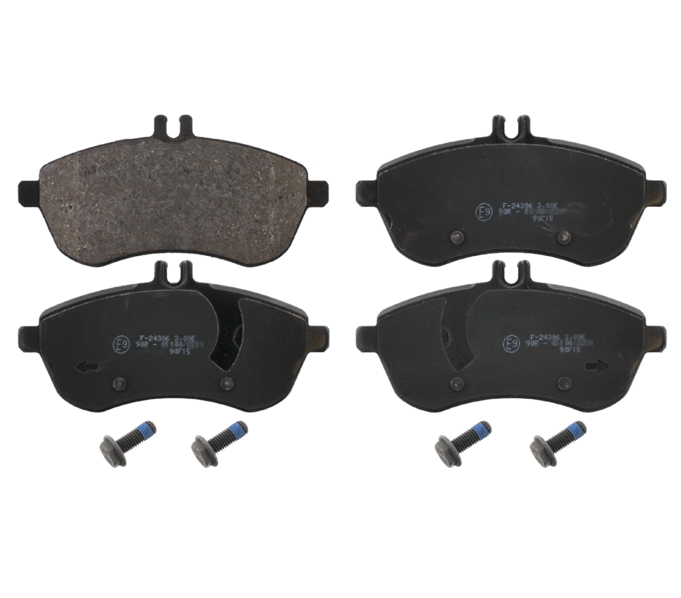 Remblokkenset met schroeven (Vooras)