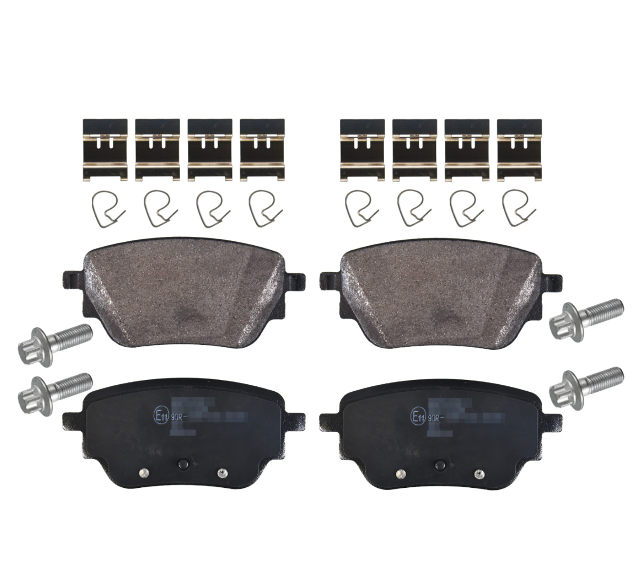 Remblokkenset met bevestigingsmateriaal (Achteras)