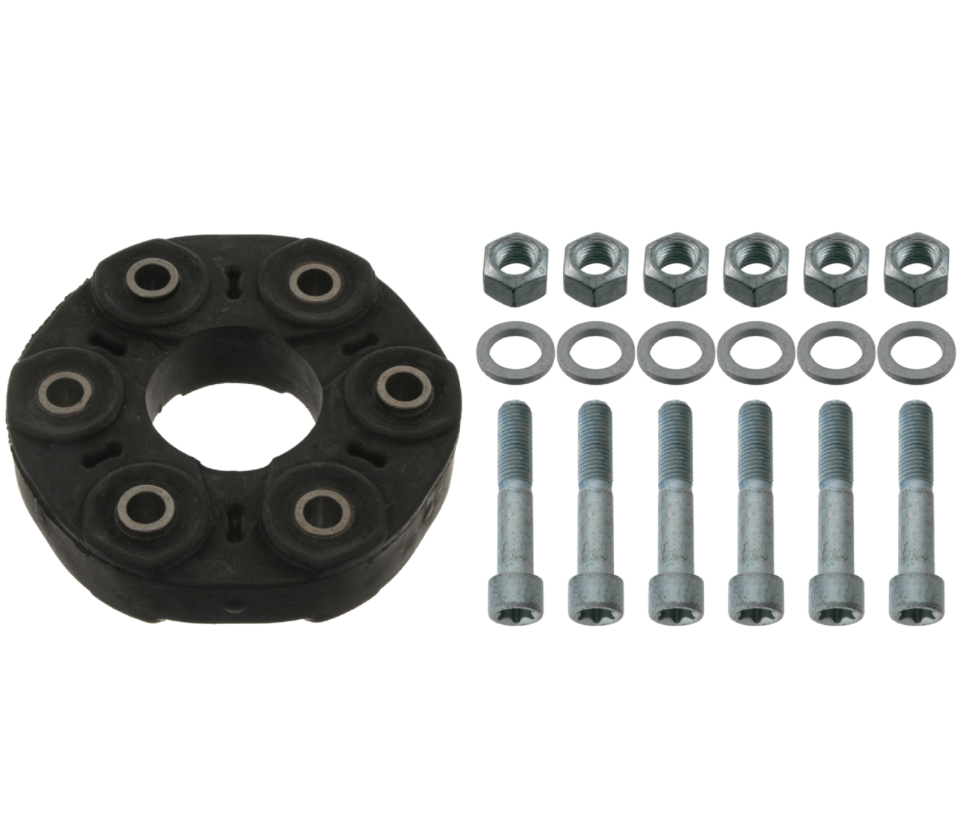 Rep. Set Hardyschijf/Rubber Askoppeling voor cardanas